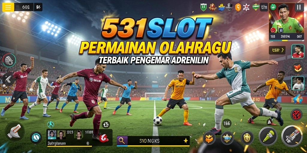 Screenshot gameplay 531SLOT menampilkan aksi olahraga yang mendebarkan.