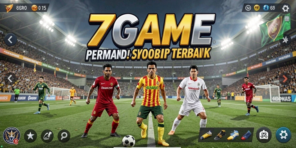 Screenshot utama 7GAME menampilkan pengalaman taruhan olahraga yang seru.
