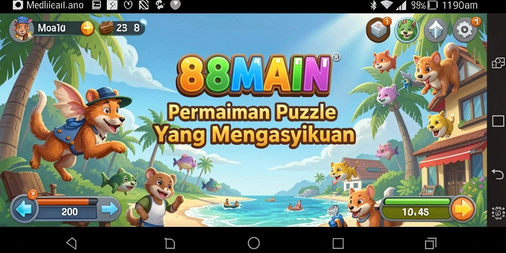 Tampilan gameplay menawan dari 88MAIN dengan tantangan puzzle yang seru.