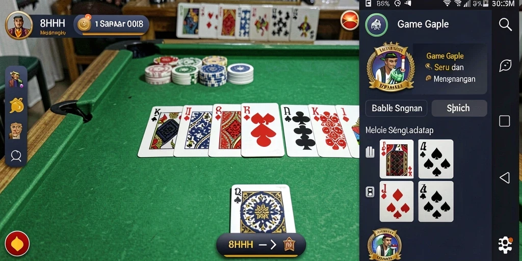 Tampilan gameplay seru dan penuh tantangan dari 8HHH.