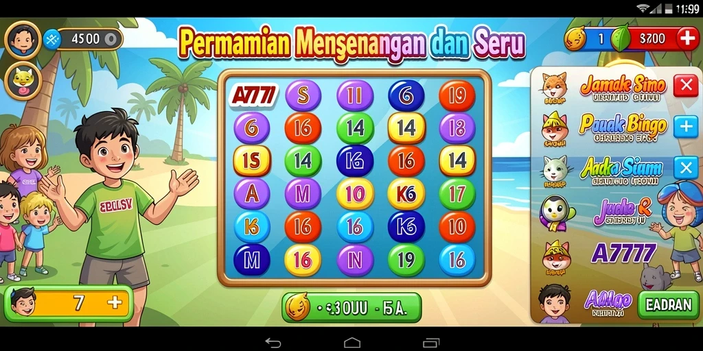 Tampilan menarik dan gameplay Bingo yang seru.