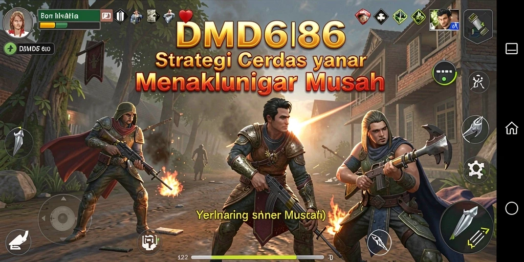Tampilan gameplay DMD686 yang strategis dan mendebarkan.