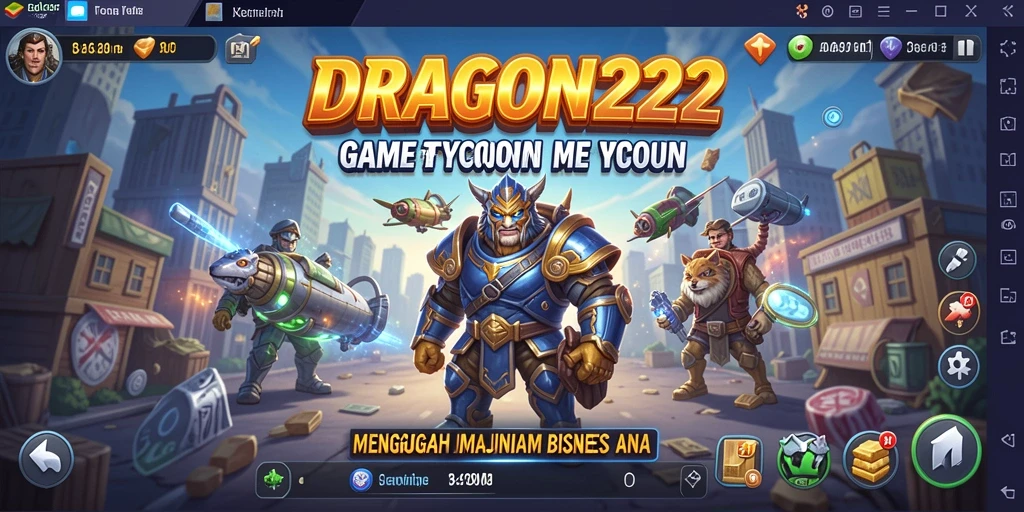 Tampilan gameplay DRAGON222 menampilkan tantangan membangun bisnis.