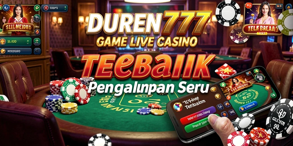 Tampilan menarik dari gameplay Live Casino DUREN777 yang seru.