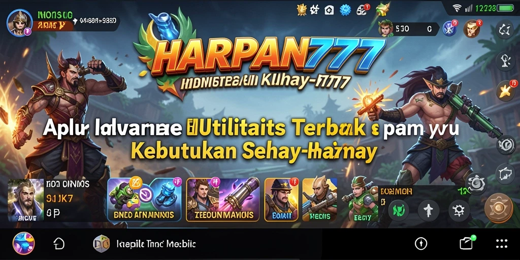 Tampilan antarmuka pengguna yang ramah dan intuitif dari HARAPAN777.
