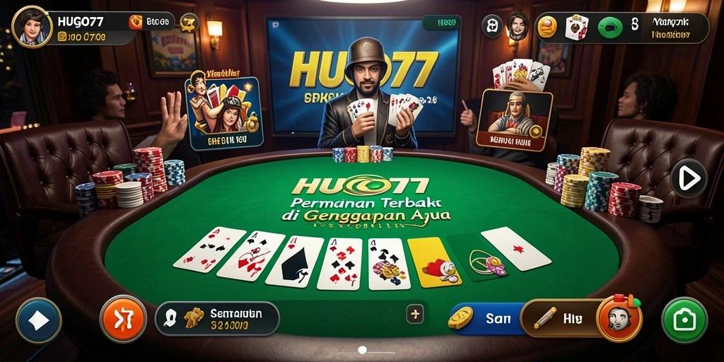 Tampilan gameplay menarik dan interaktif dari HUGO77