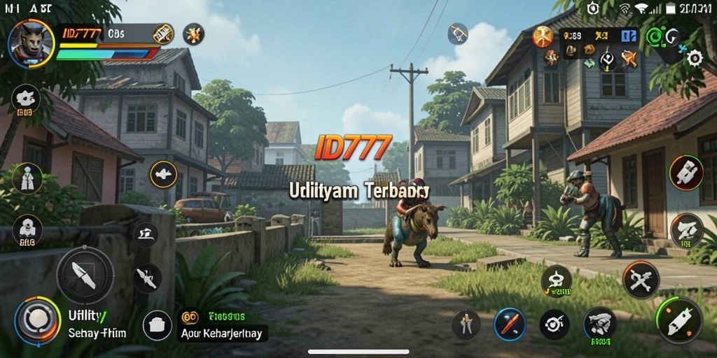 Screenshot utama menampilkan antarmuka pengguna ID777 yang intuitif.