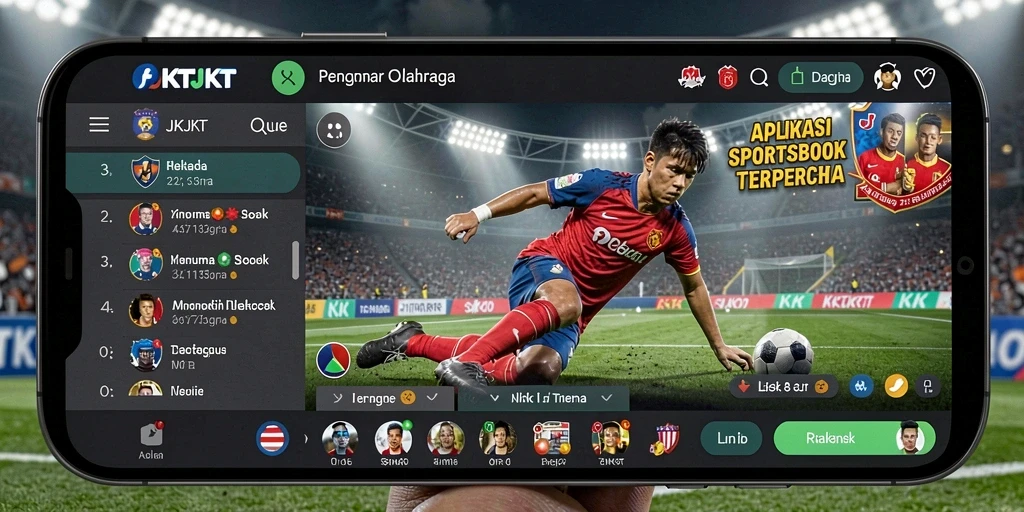 Tampilan gameplay JKTJKT dengan fitur sportsbook yang menarik.