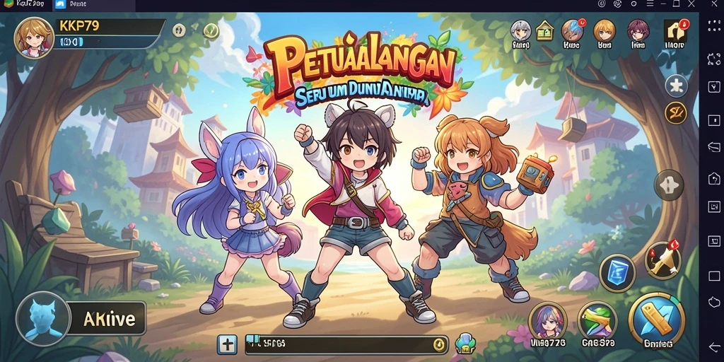 Tampilan menarik dari gameplay KPK79 yang penuh warna dan dinamis.
