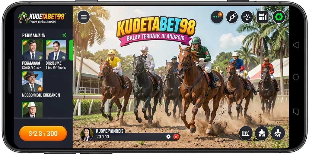 Tangkapan layar gameplay yang menampilkan pertarungan balap yang mendebarkan.