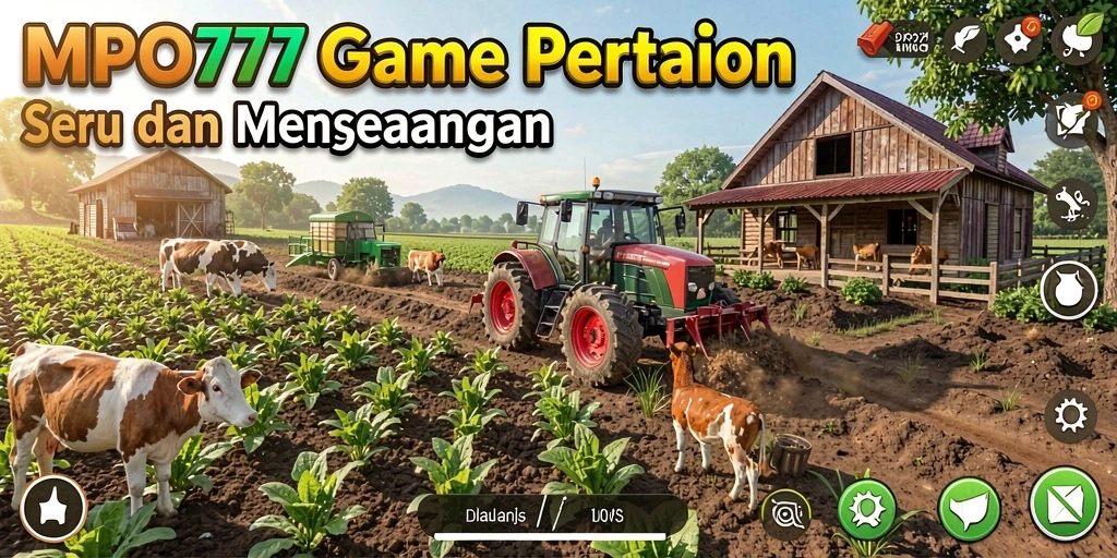 Tampilan gameplay MPO777 dengan aktivitas pertanian yang seru.
