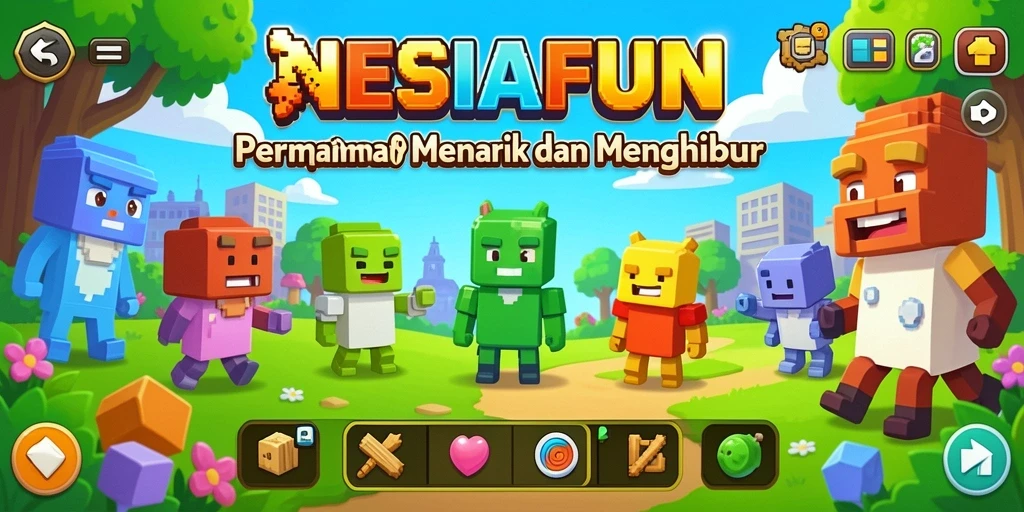 Screenshot gameplay NESIAFUN dengan tantangan puzzle seru dan menarik.