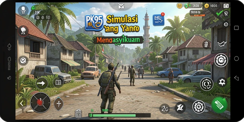 Tampilan gameplay PK95 yang memukau dan mendebarkan.