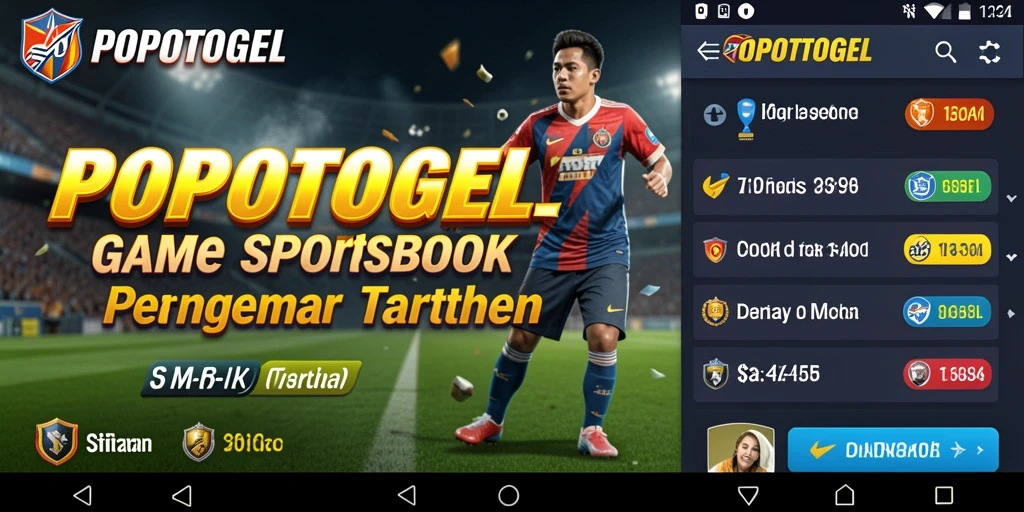 Tampilan permainan Sportsbook yang menarik di aplikasi POPOTOGEL.