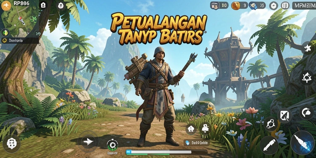 Screenshot utama RP886 menampilkan gameplay yang mendebarkan dan dunia terbuka.