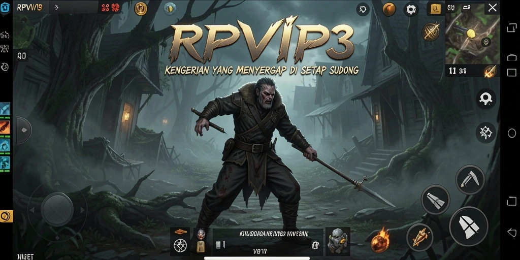 Tangkapan layar RPVIP3 yang memperlihatkan suasana mencekam di dalam game.