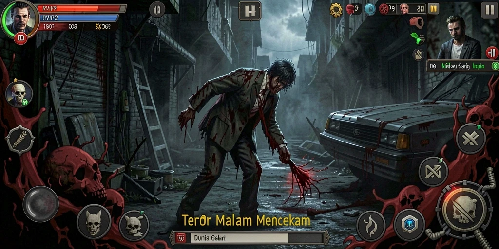 Gameplay menegangkan di RVIP2 dengan suasana Horror yang mencekam.
