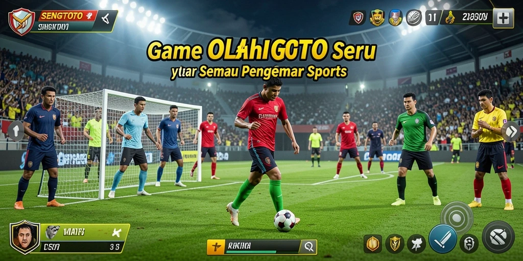 Screenshot gameplay seru SENGTOTO menampilkan aksi olahraga yang mendebarkan.