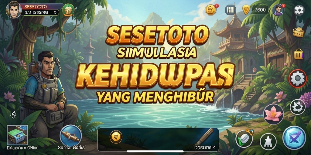 Tangkapan layar gameplay SESETOTO menunjukkan interaksi yang dinamis dan grafik yang menarik.
