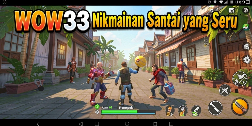 Tampilan gameplay WOW33 yang menyenangkan dan penuh warna.