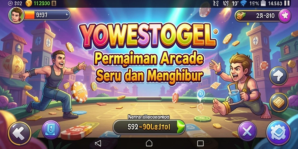 Tampilan gameplay YOWESTOGEL yang penuh aksi dan warna.