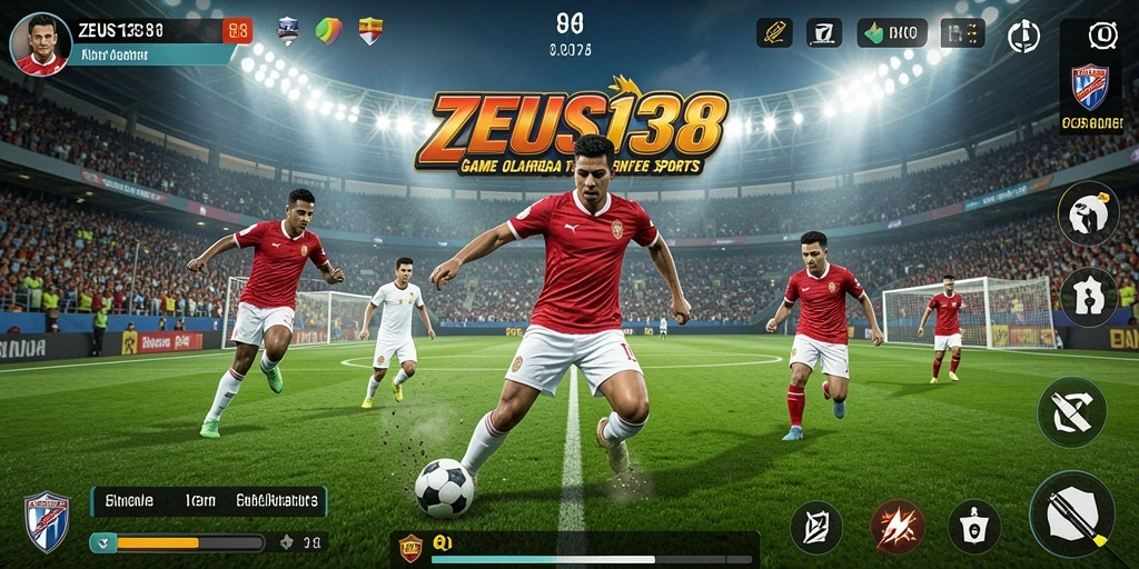 Tampilan gameplay seru dengan aksi olahraga mendebarkan.